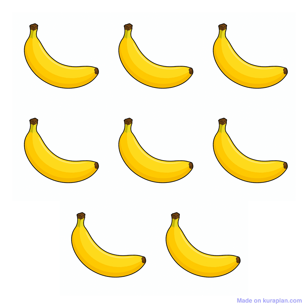 Collection — 8 bananas