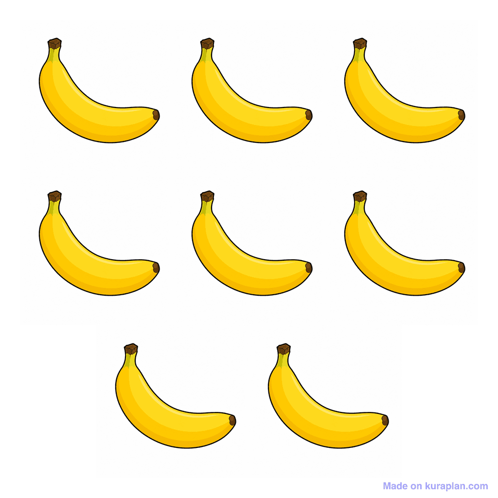 Collection — 8 bananas