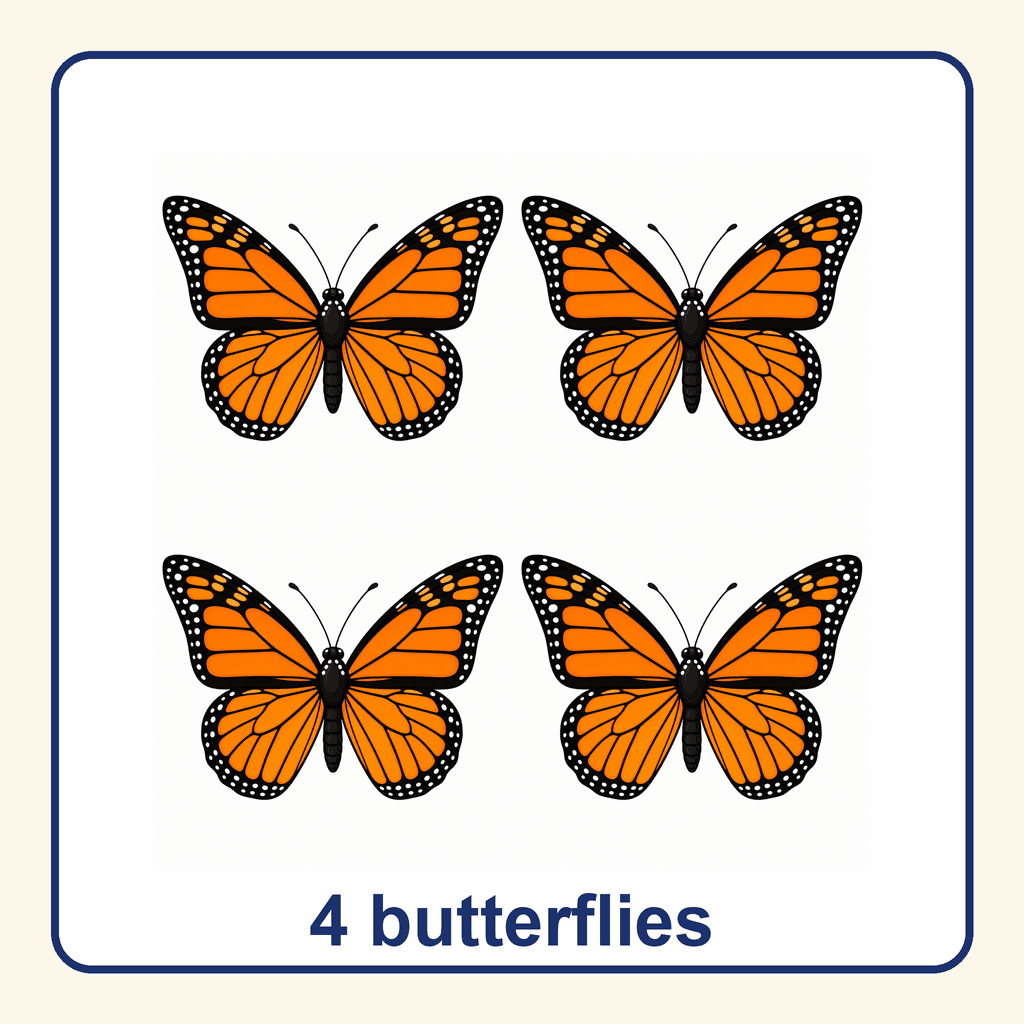 Collection — 4 butterflies