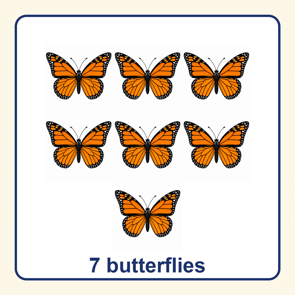 Collection — 7 butterflies