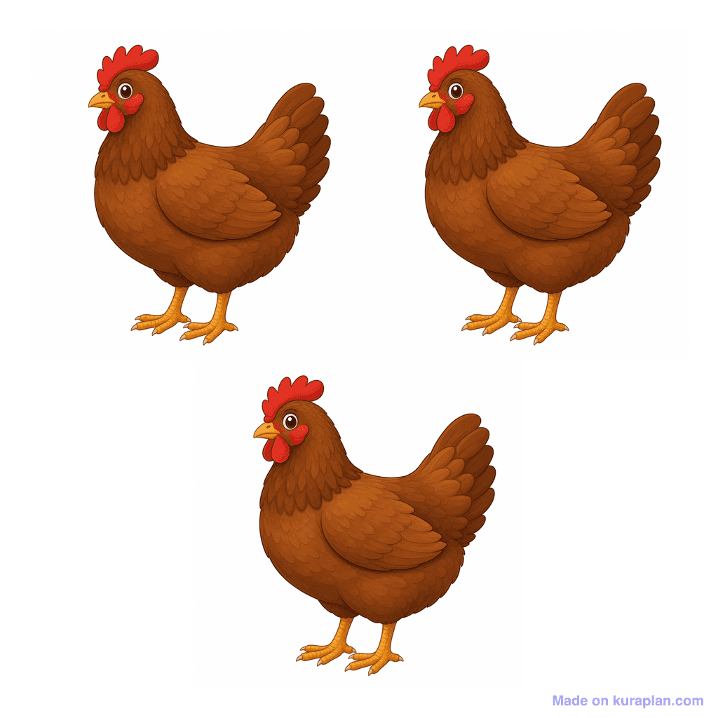 Collection — 3 chickens