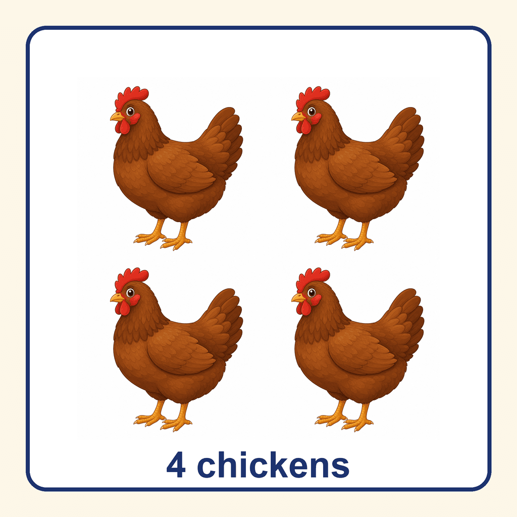 Collection — 4 chickens