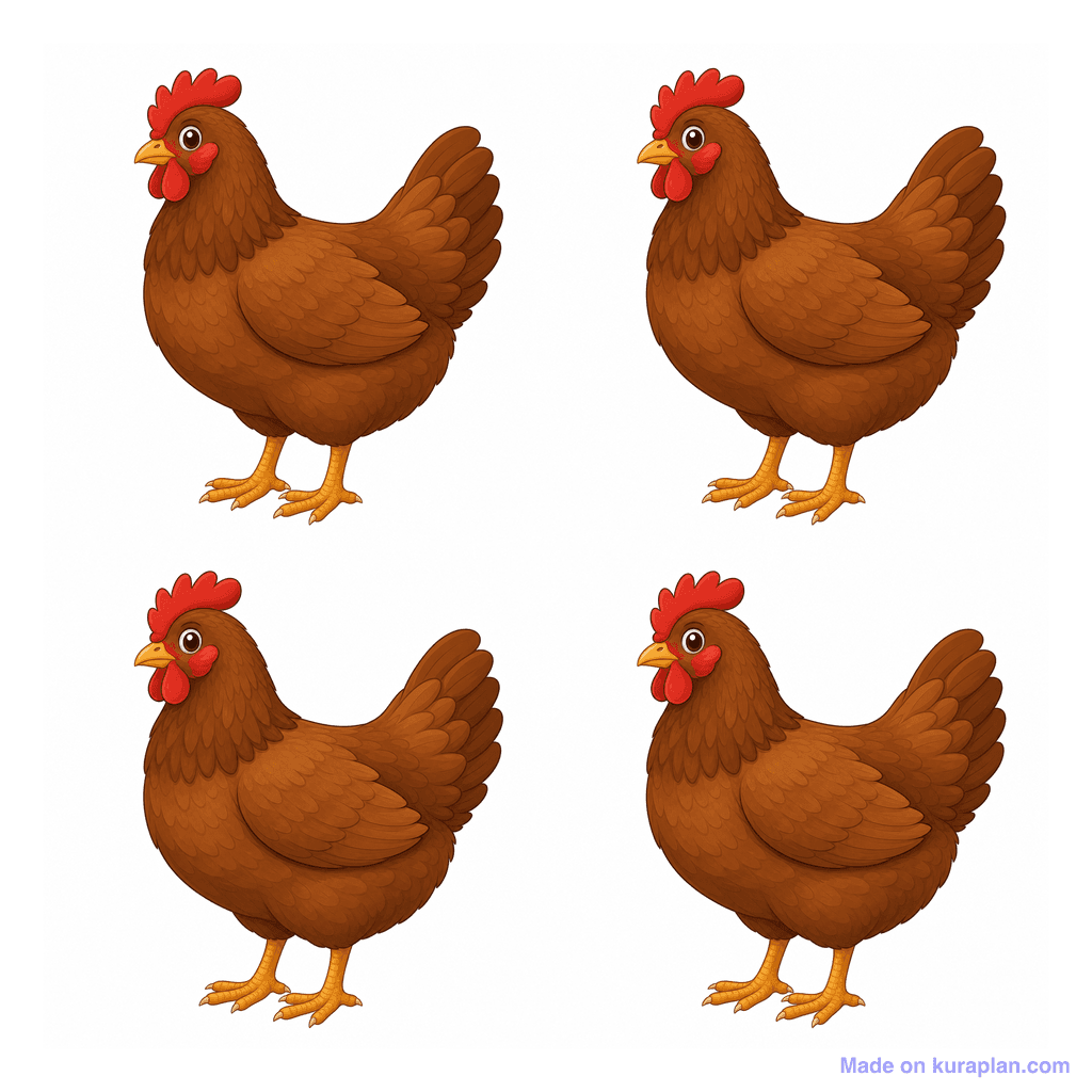 Collection — 4 chickens