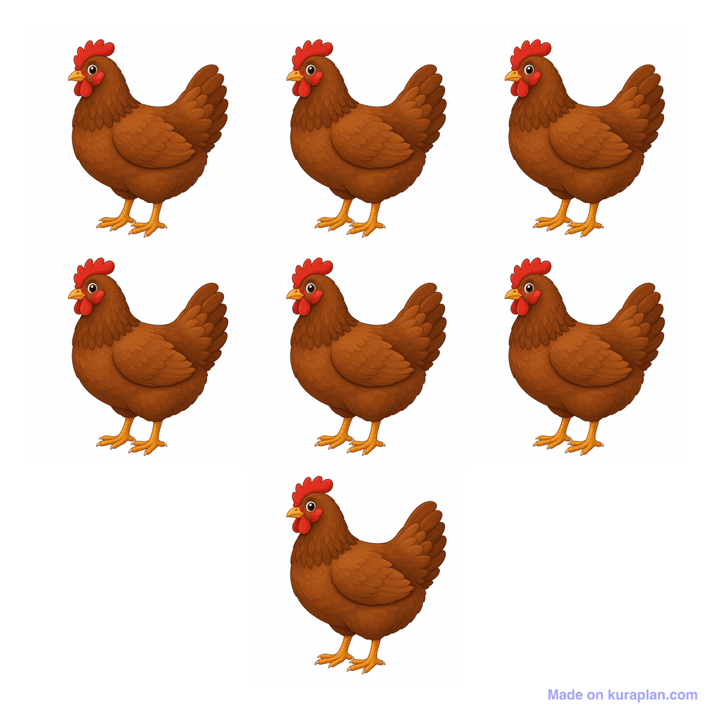 Collection — 7 chickens