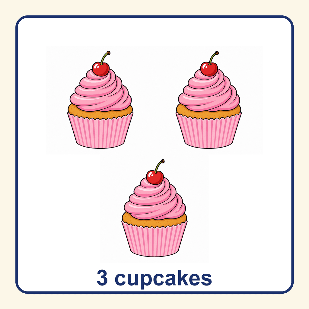 Collection — 3 cupcakes