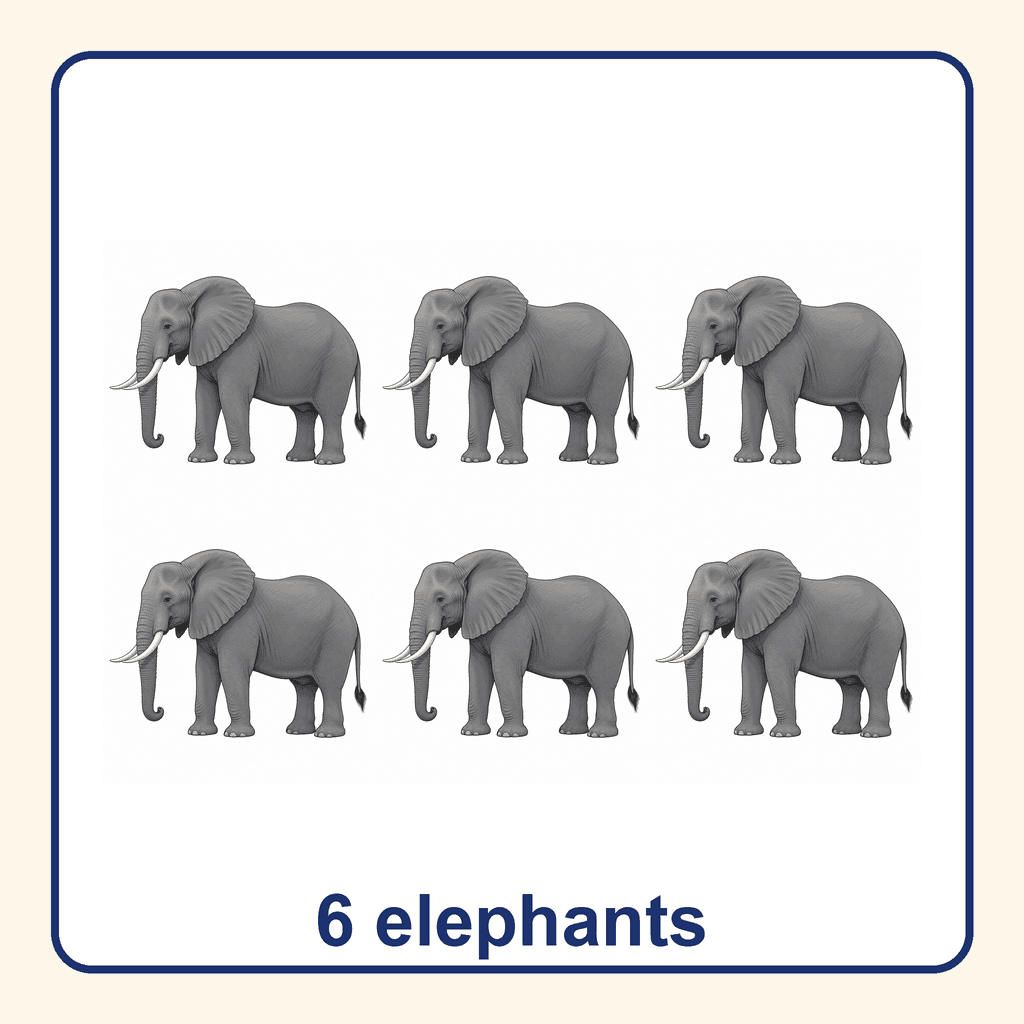 Collection — 6 elephants
