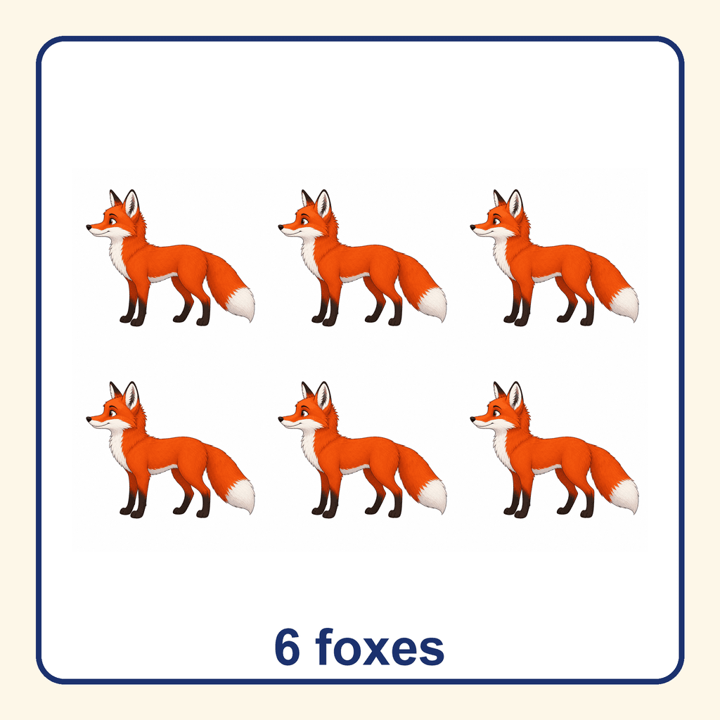 Collection — 6 foxes