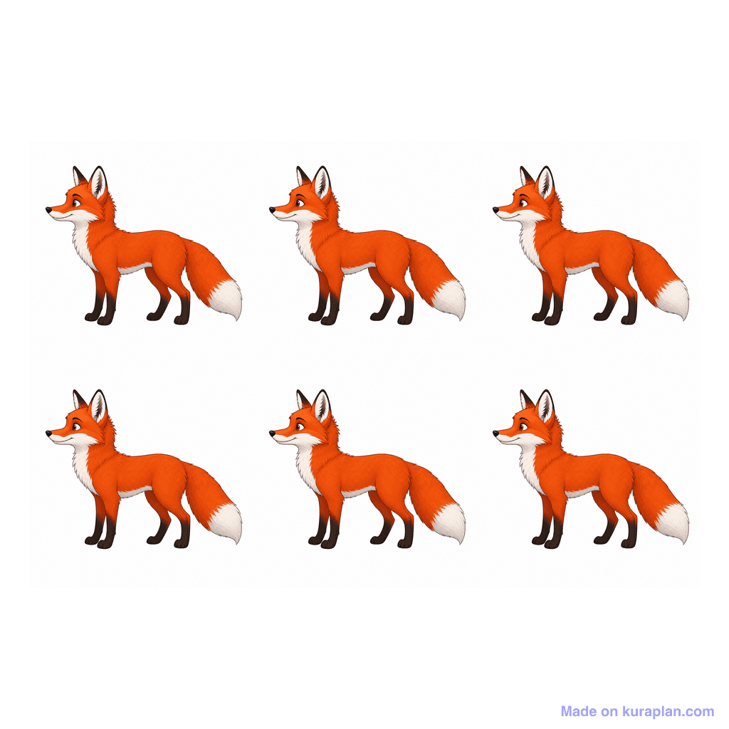 Collection — 6 foxes
