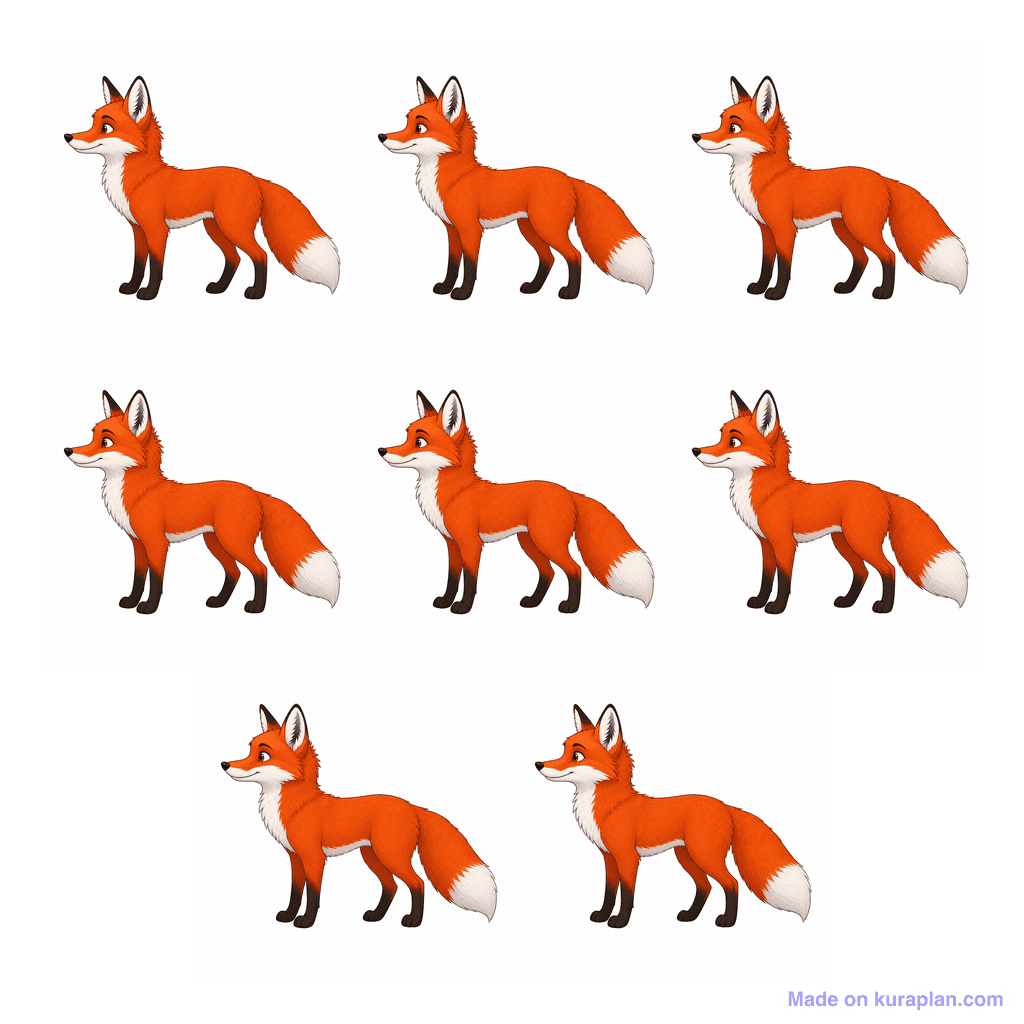 Collection — 8 foxes