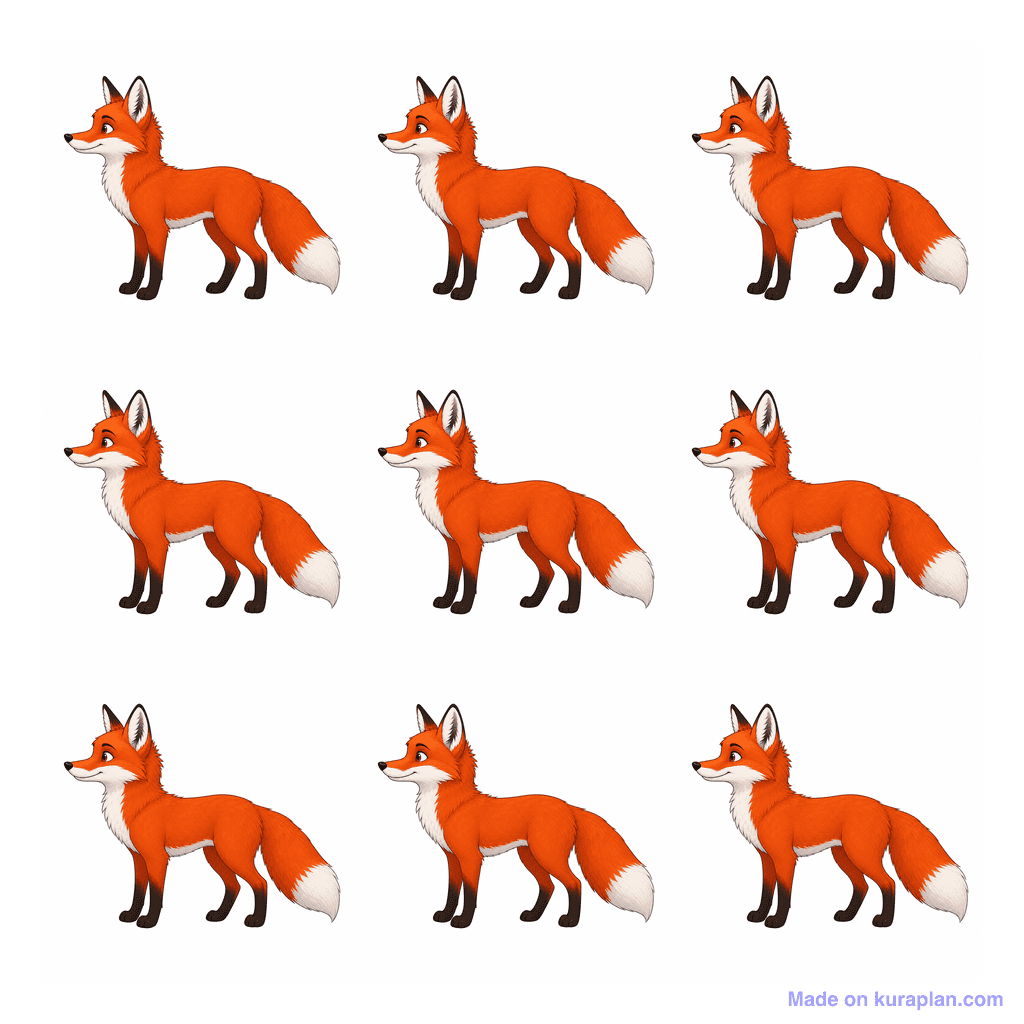 Collection — 9 foxes