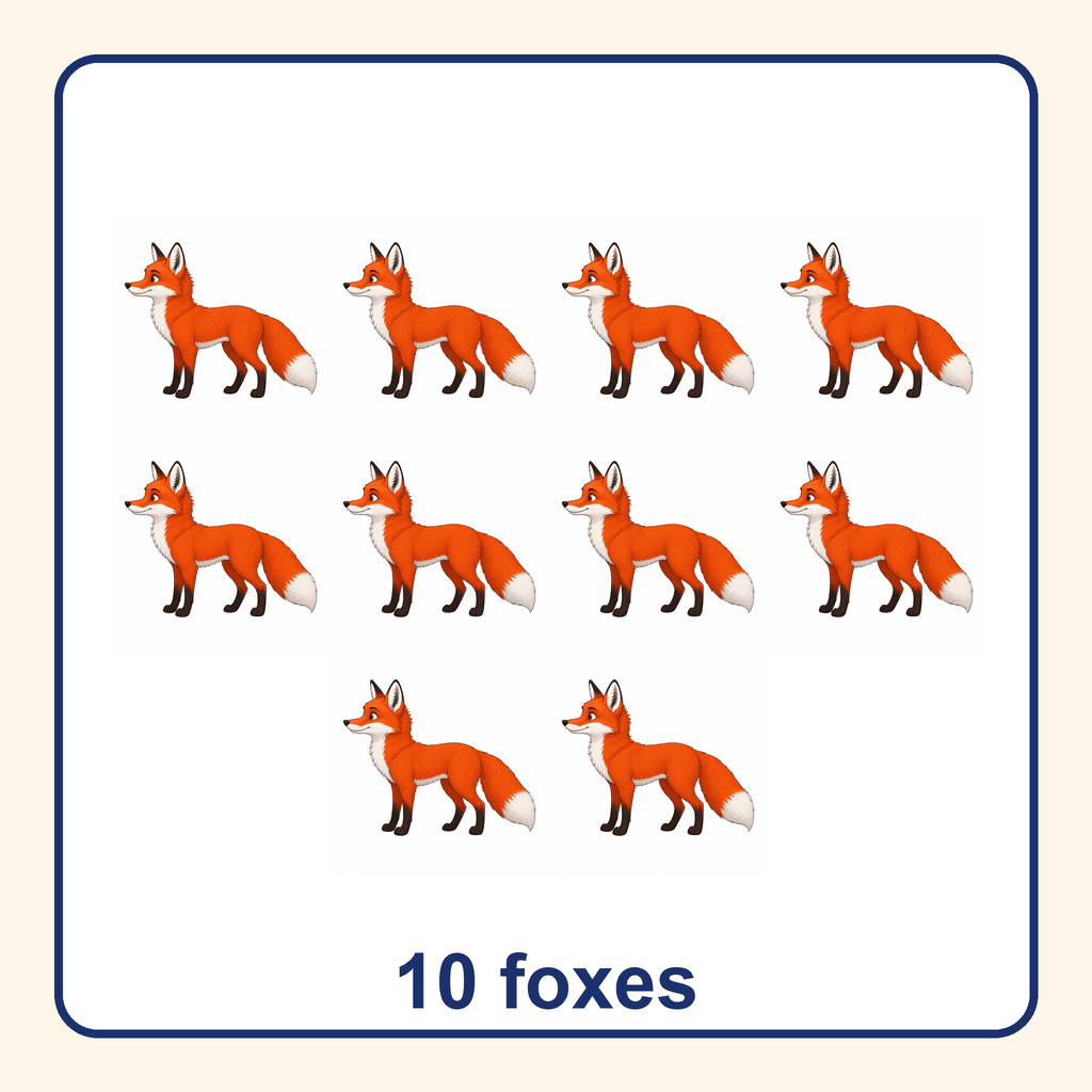 Collection — 10 foxes