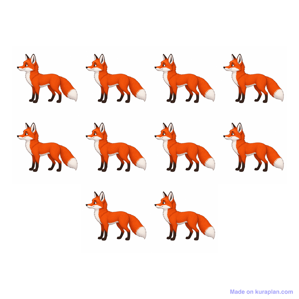 Collection — 10 foxes