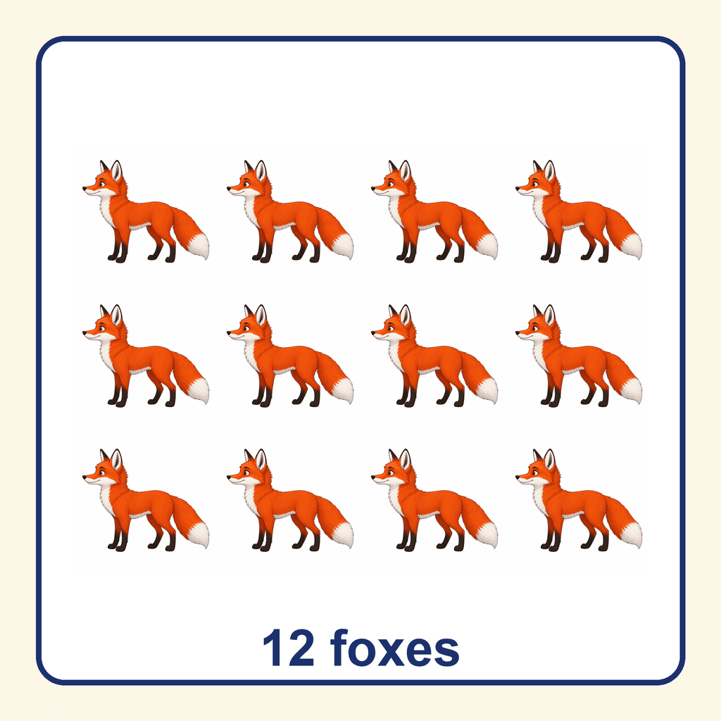 Collection — 12 foxes
