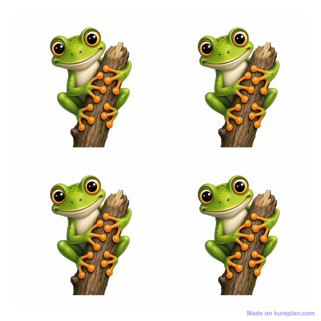 Collection — 4 frogs