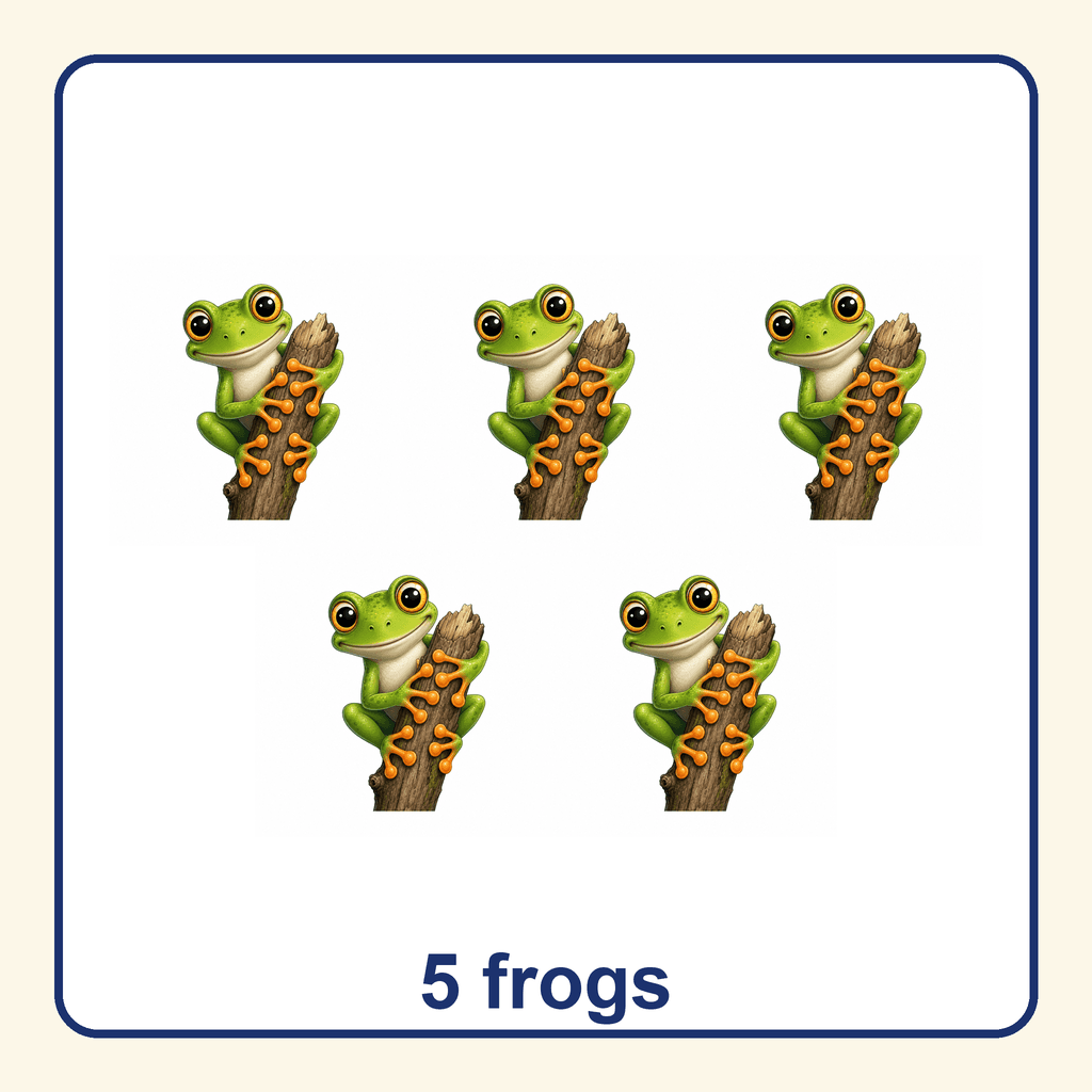 Collection — 5 frogs