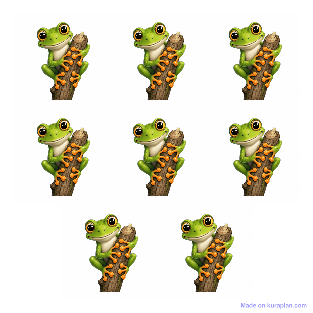 Collection — 8 frogs
