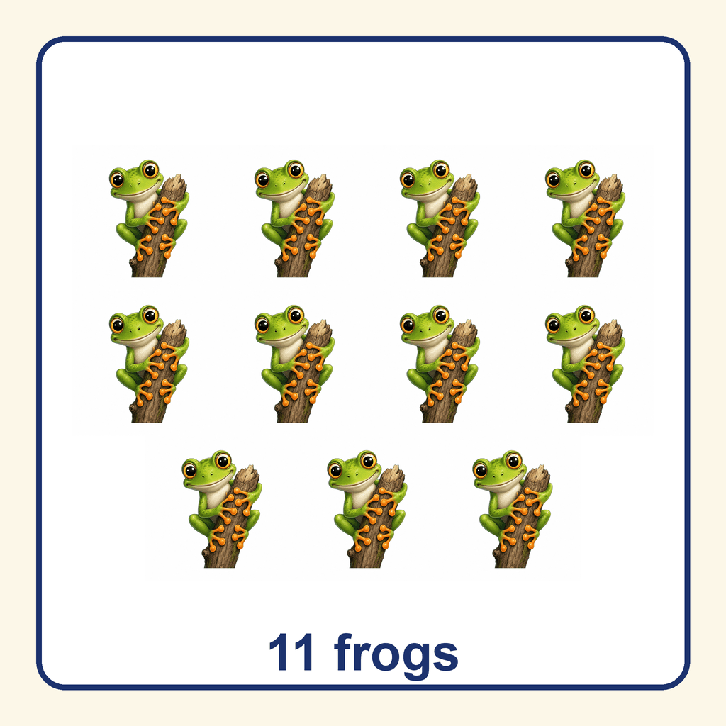 Collection — 11 frogs