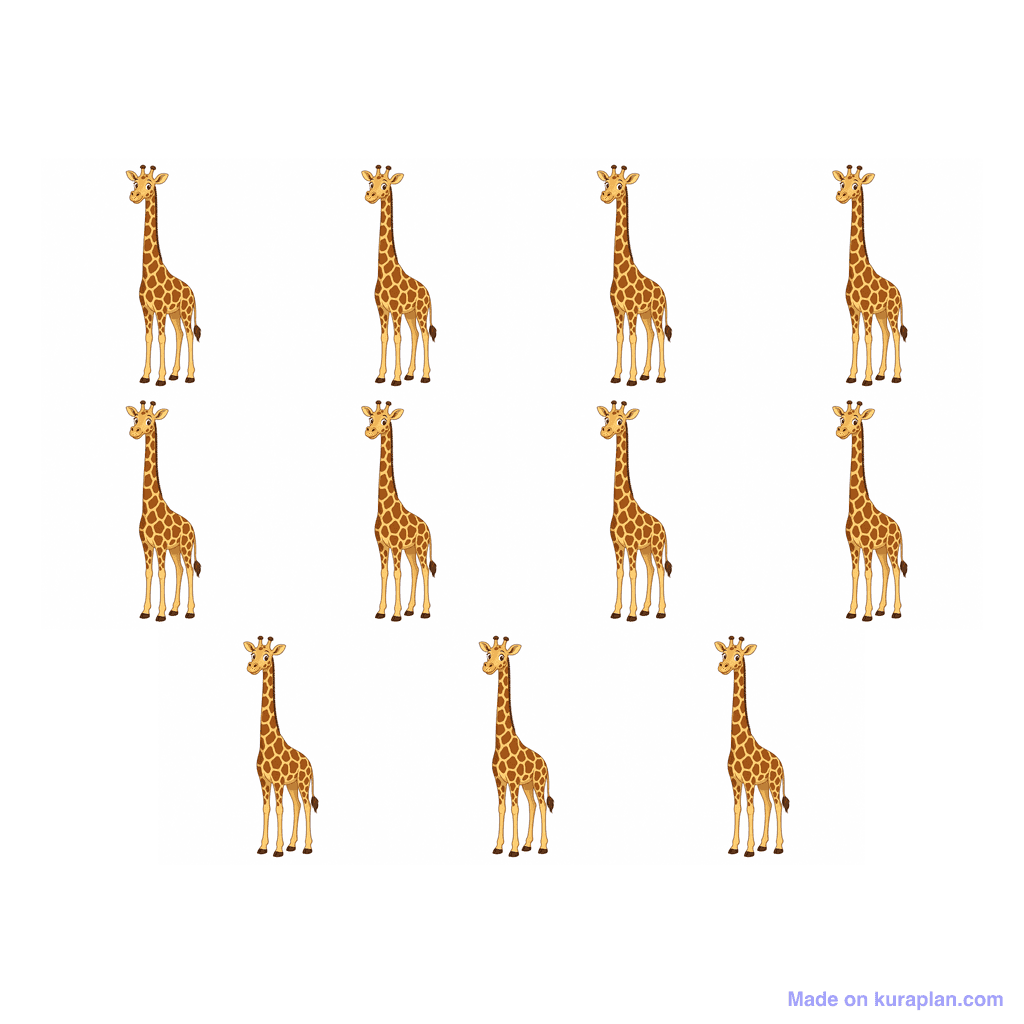 Collection — 11 giraffes