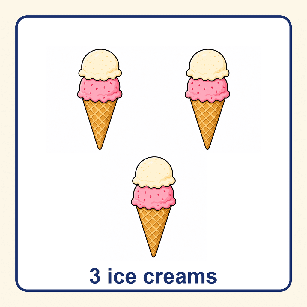 Collection — 3 ice creams