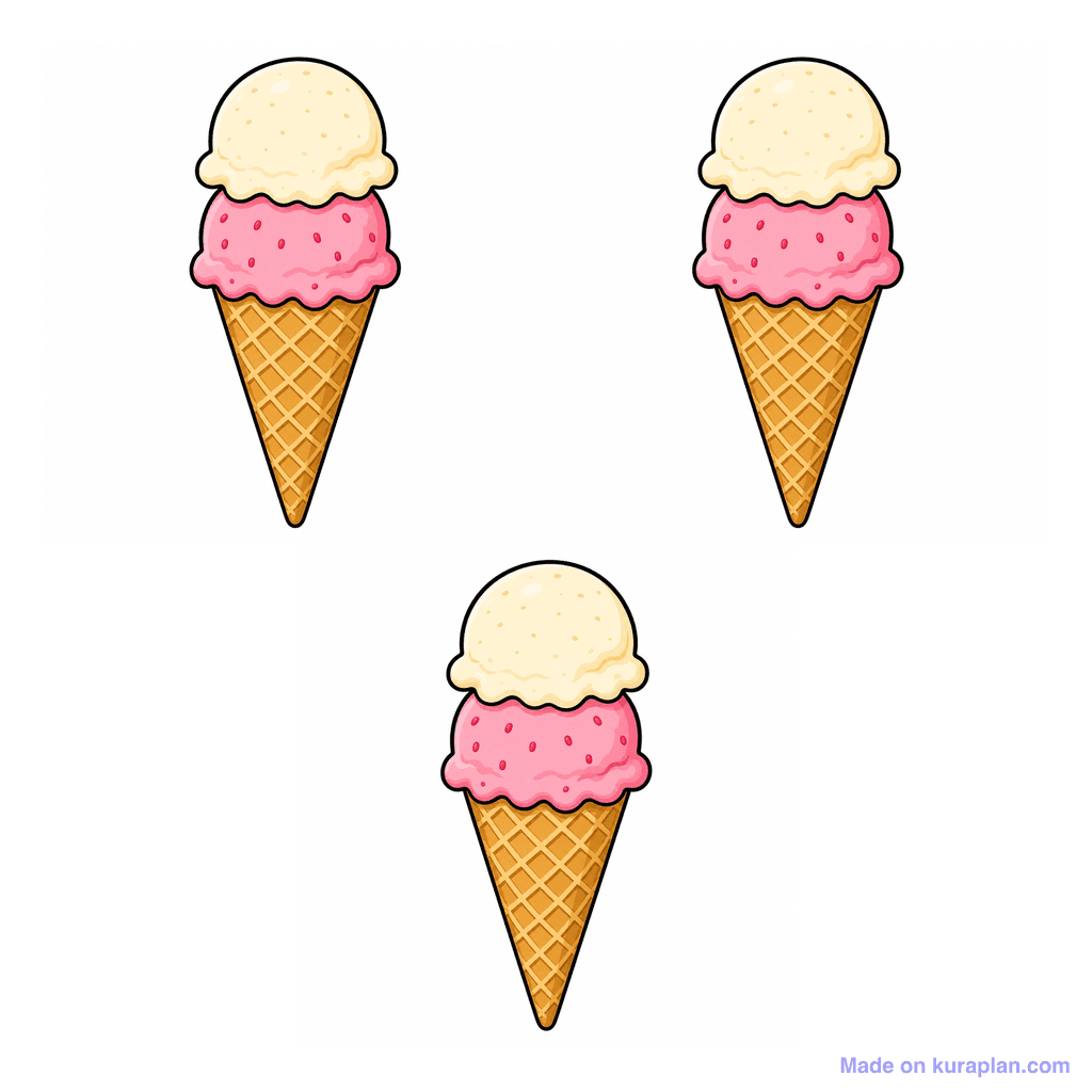 Collection — 3 ice creams