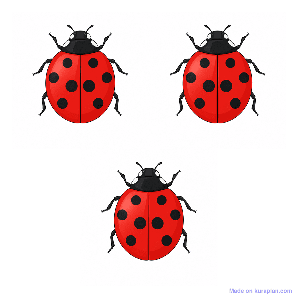 Collection — 3 ladybugs