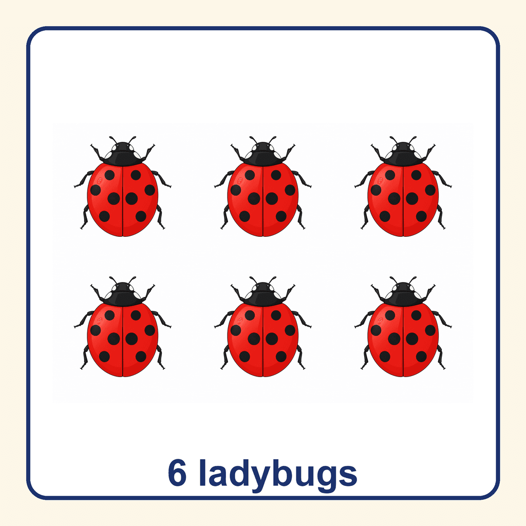 Collection — 6 ladybugs