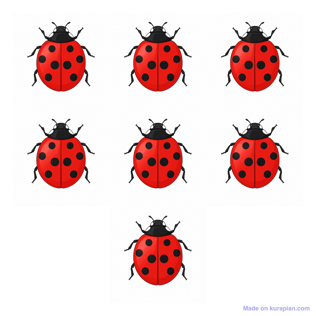 Collection — 7 ladybugs