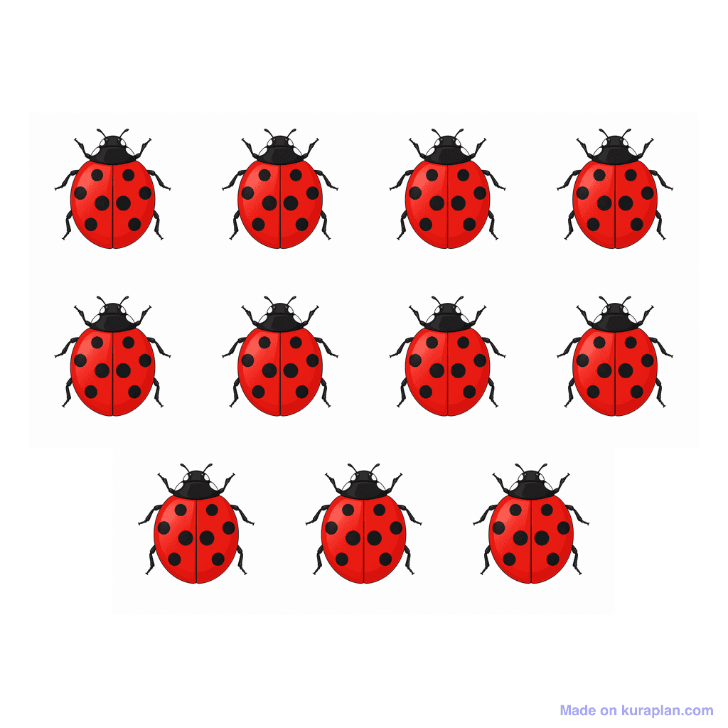 Collection — 11 ladybugs