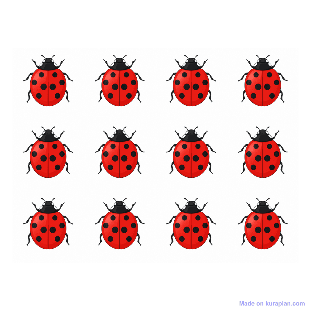 Collection — 12 ladybugs