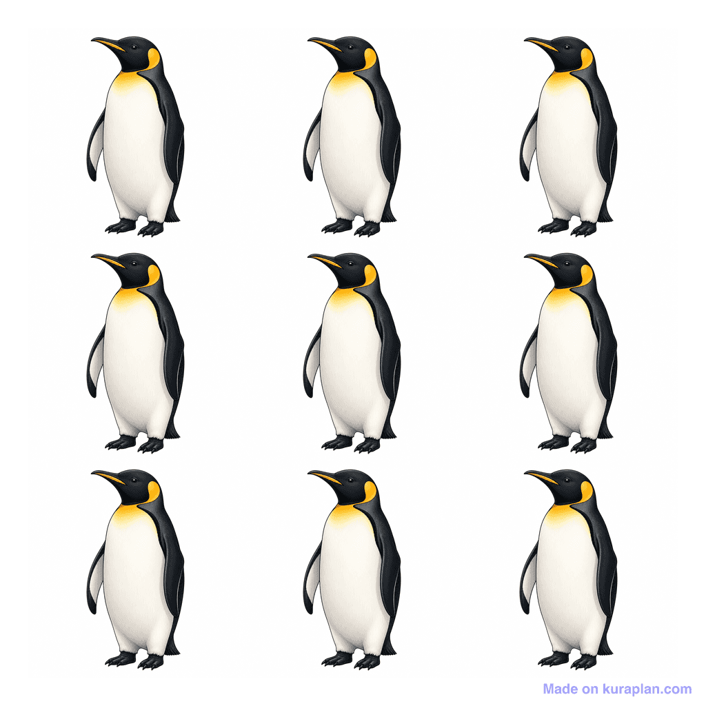 Collection — 9 penguins