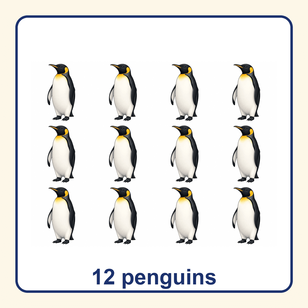 Collection — 12 penguins