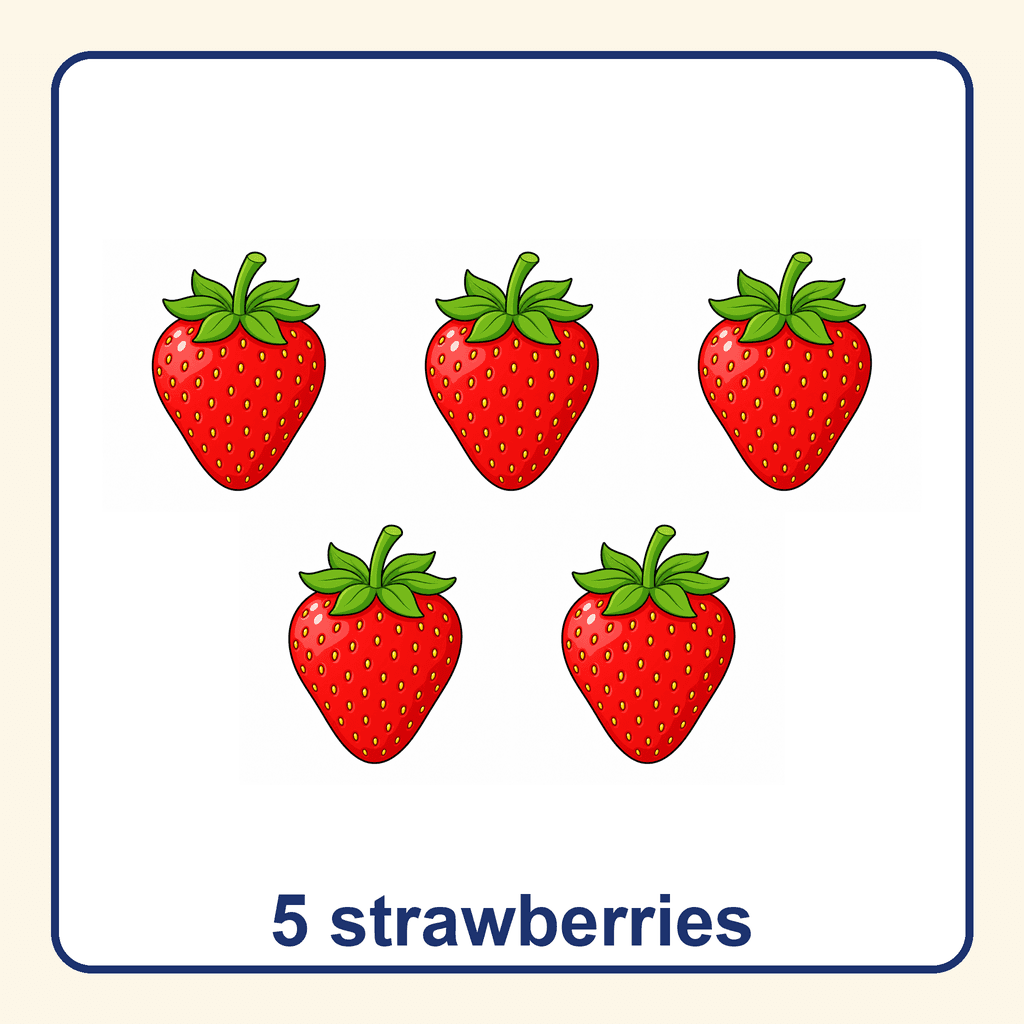 Collection — 5 strawberries
