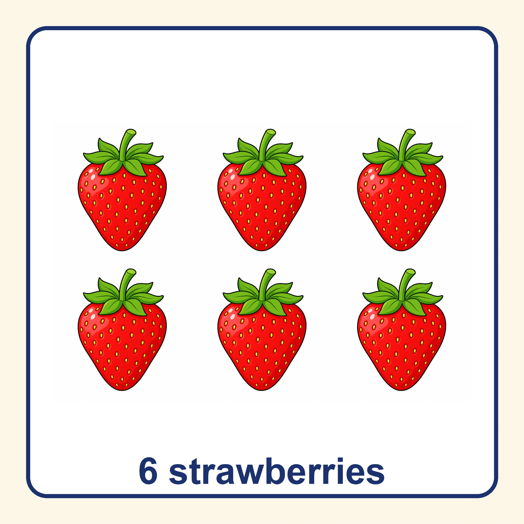Collection — 6 strawberries