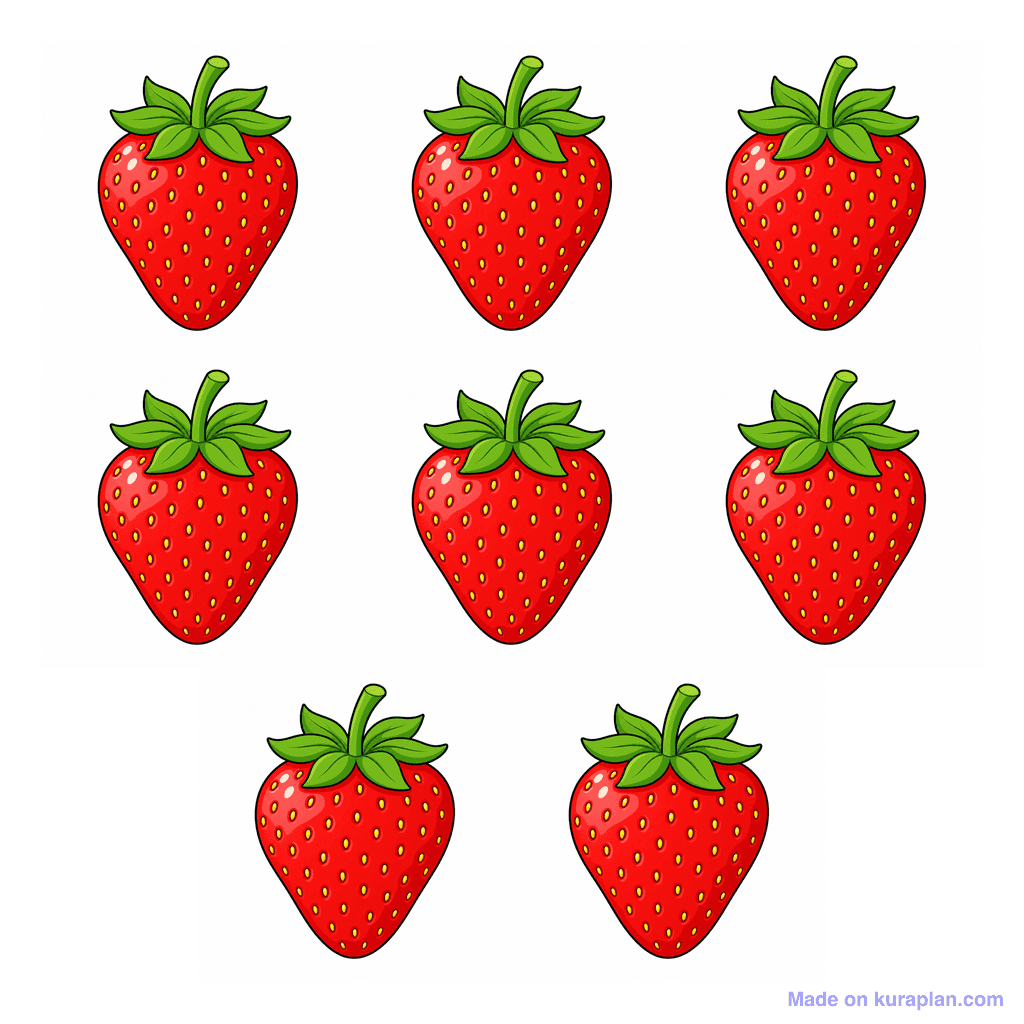 Collection — 8 strawberries
