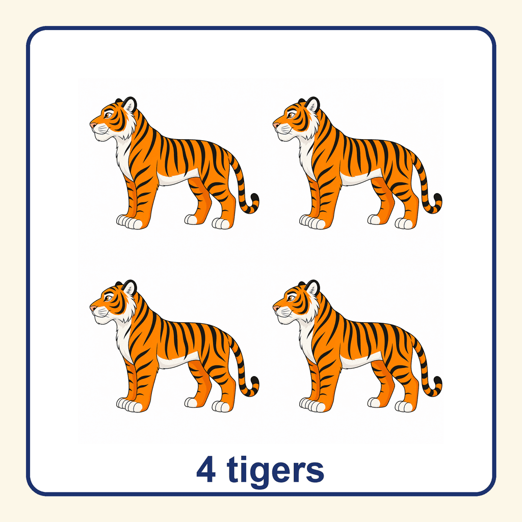 Collection — 4 tigers