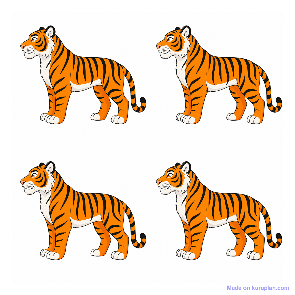 Collection — 4 tigers
