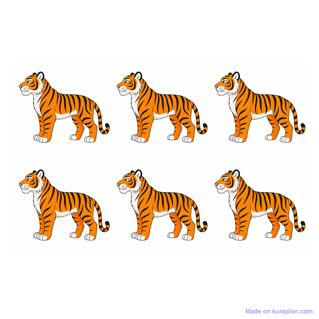 Collection — 6 tigers