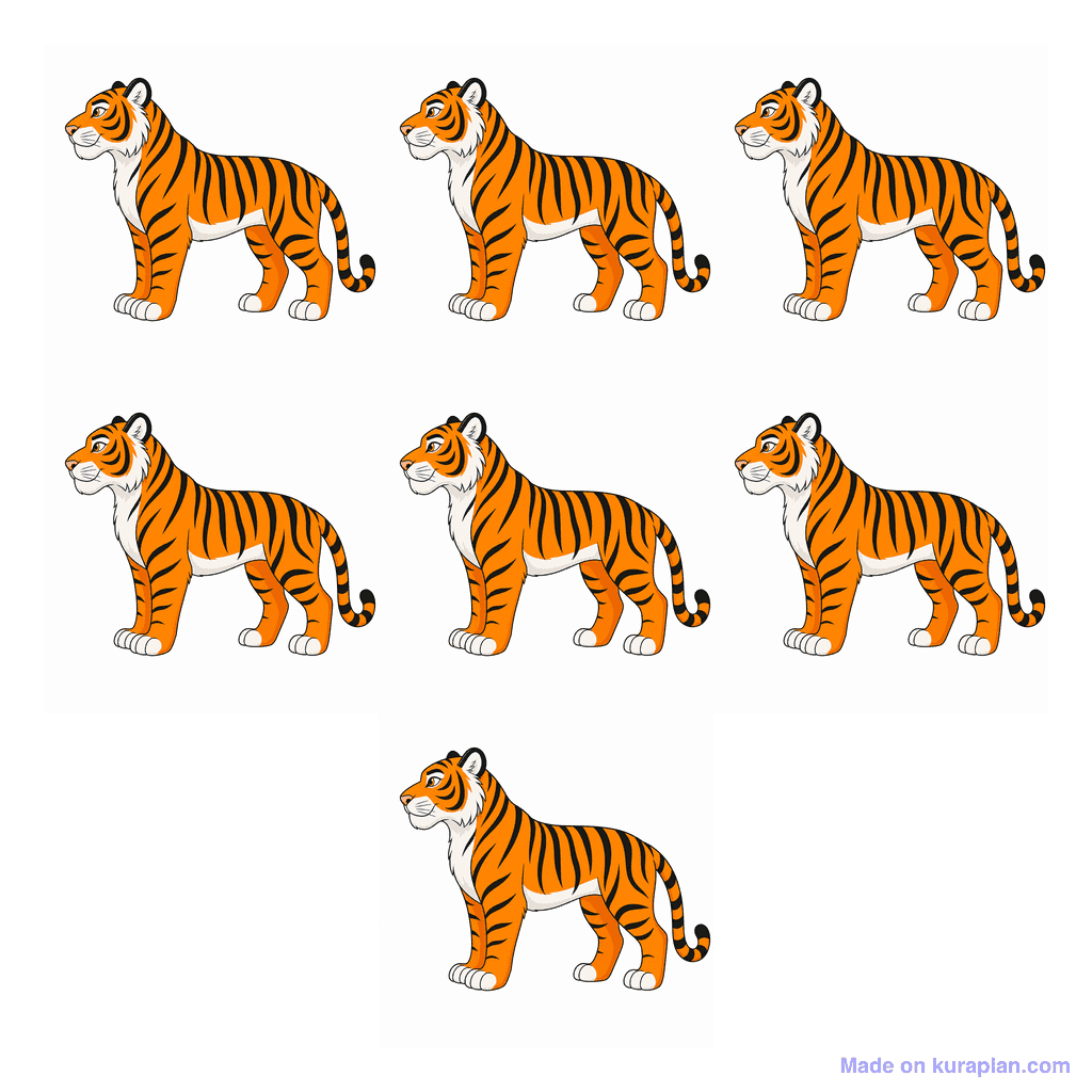 Collection — 7 tigers