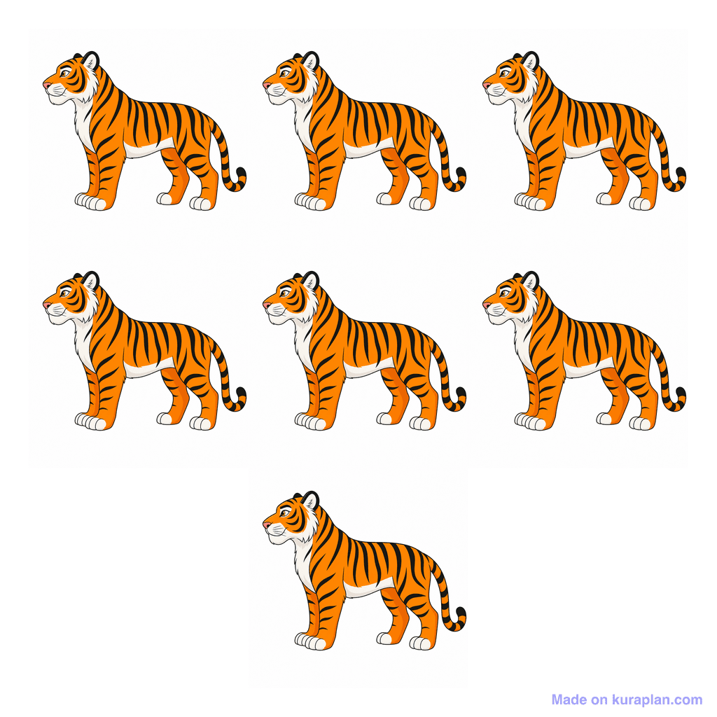 Collection — 7 tigers