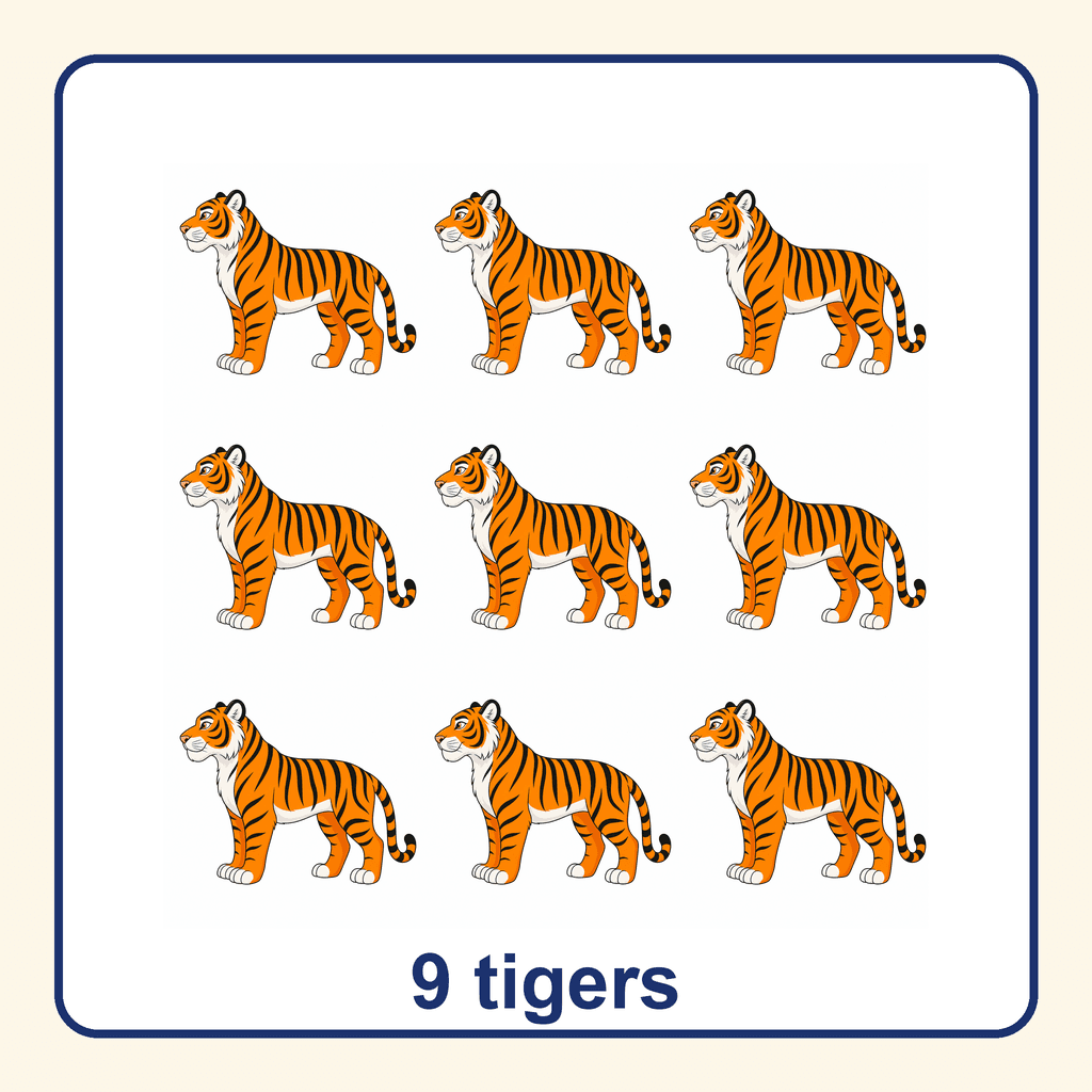Collection — 9 tigers