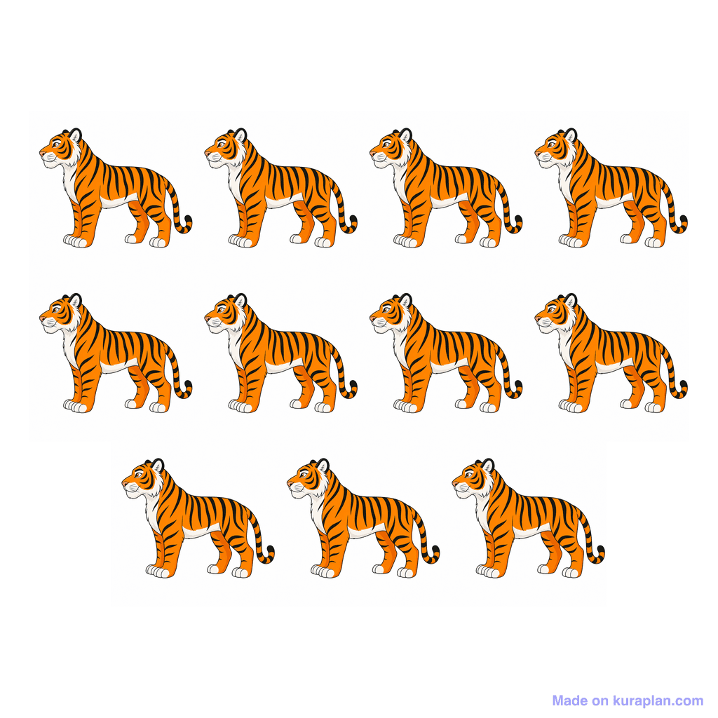 Collection — 11 tigers