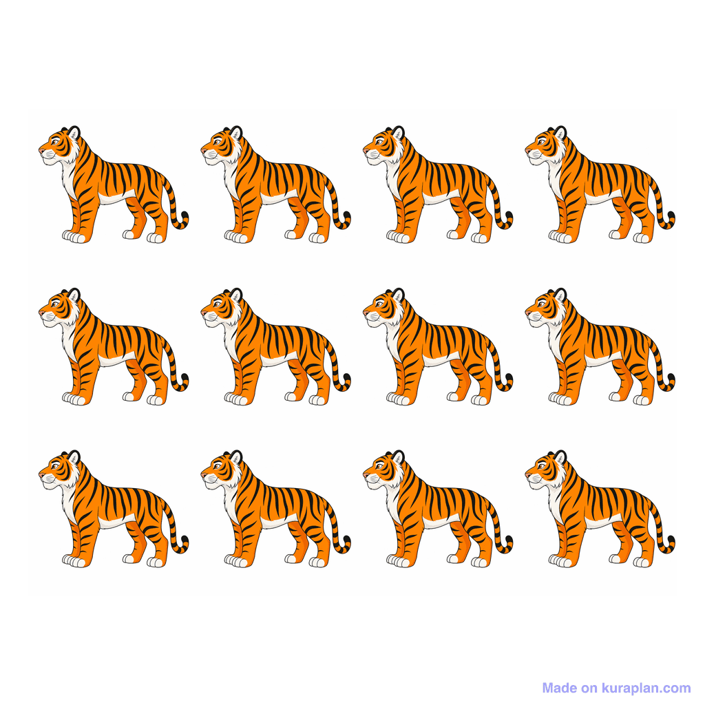 Collection — 12 tigers