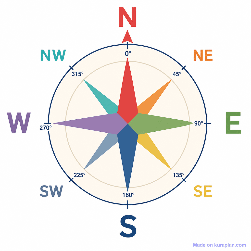 Compass Rose — 8-Point (simple)