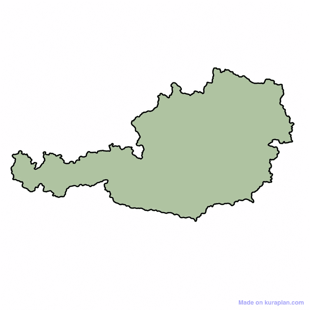 Austria Map Outline