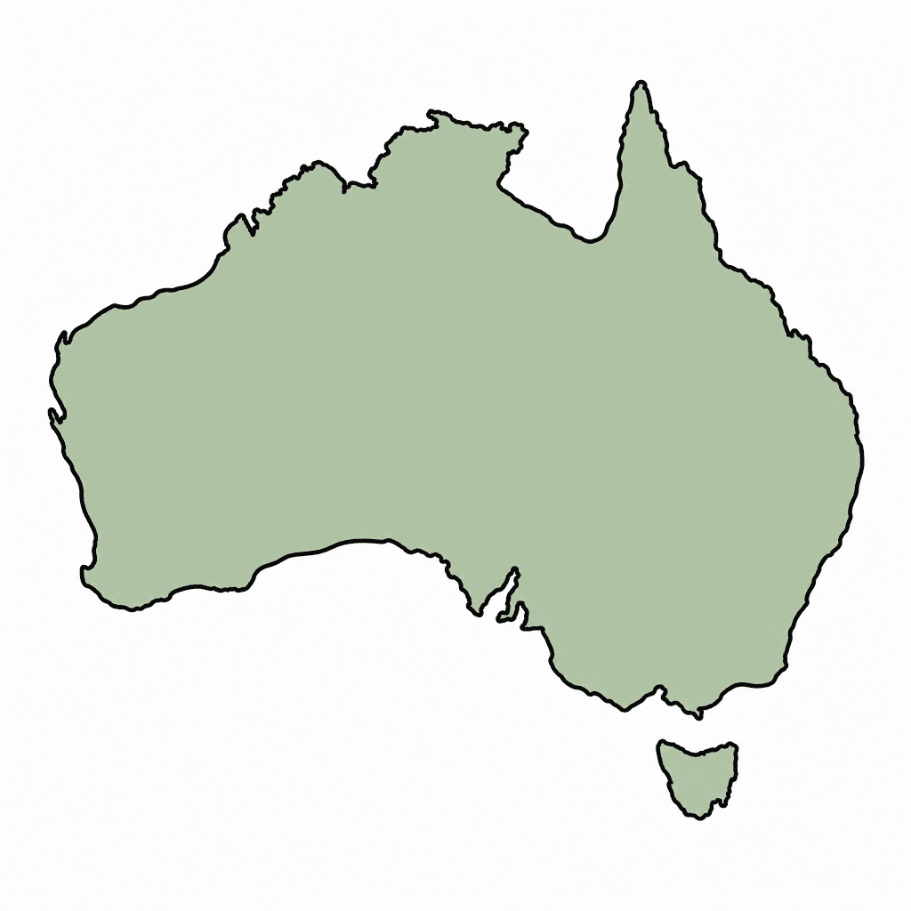 Australia Map Outline