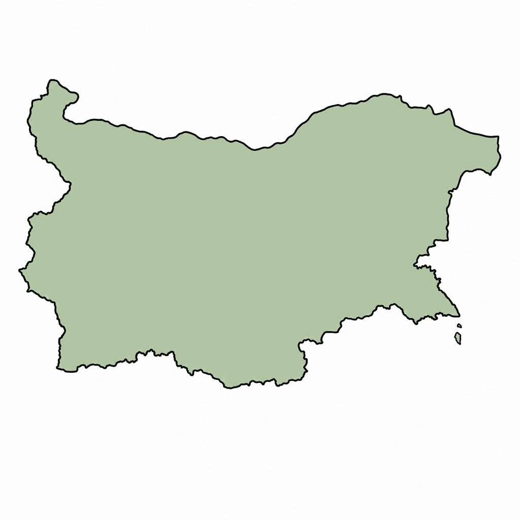 Bulgaria Map Outline