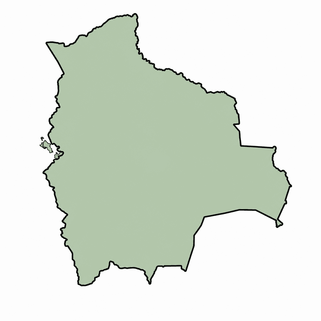 Bolivia Map Outline