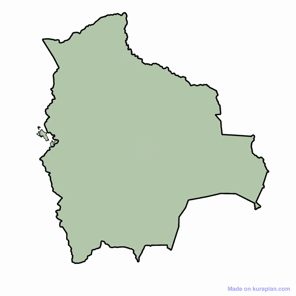 Bolivia Map Outline