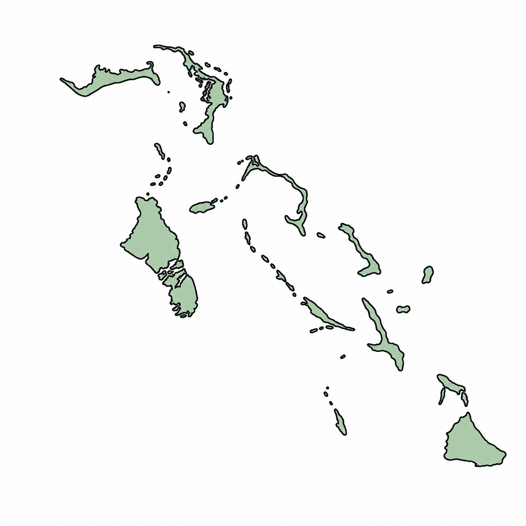 Bahamas Map Outline