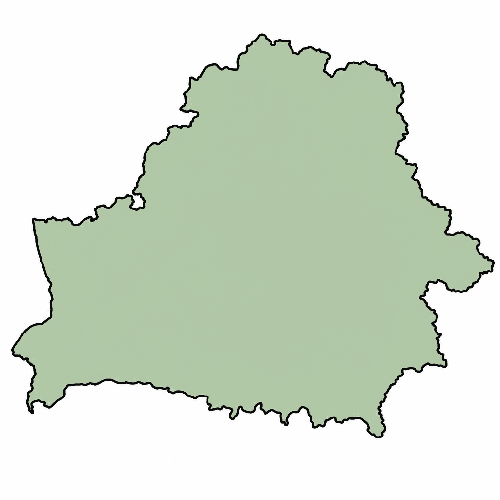 Belarus Map Outline